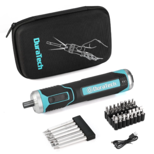 DuraTech 41 Pcs Electric Screwdriver 3.6V Li-ion Cordless Rechargeable Screwdriver Set Bits Repair Tools Screw Driver